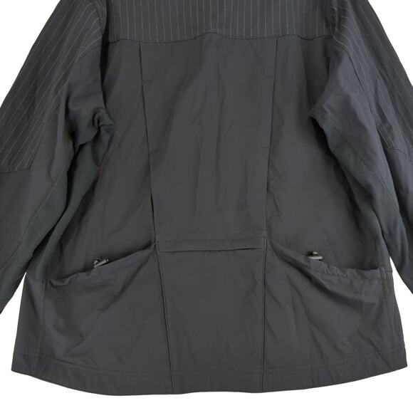 Lululemon Ventilated Running Jacket Men's Large Black Reflective Windbreaker - Picture 6 of 8